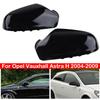 Для Opel Vauxhall Astra H 2004-2009 сменное боковое зеркало заднего вида автомобиля крышка крыла наружная отделка корпуса двери глянцево-черный авто