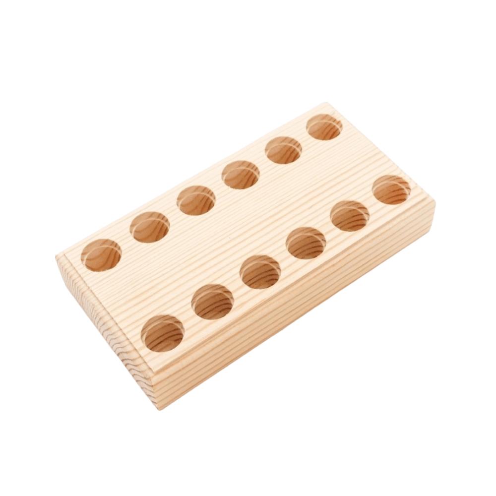Wooden Tool Holder Non Slip Multi-slots Wood Stand Keep Neat Pliers Storage Holder  Craft Tool