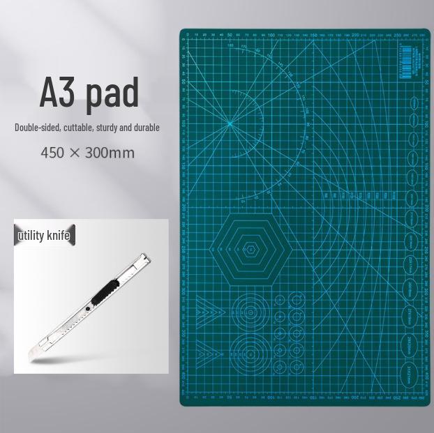 Большой режущий коврик формата А4 для рисования, рукоделия и DIY-проектов - Безопасный для детей, коврик для глины и рисования с защитой от порезов