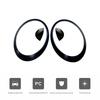 For MINI Cooper/S/ONE R55 R56 R57 R58 R59  (2nd Gen) Black Headlight Surround car accessories sticker