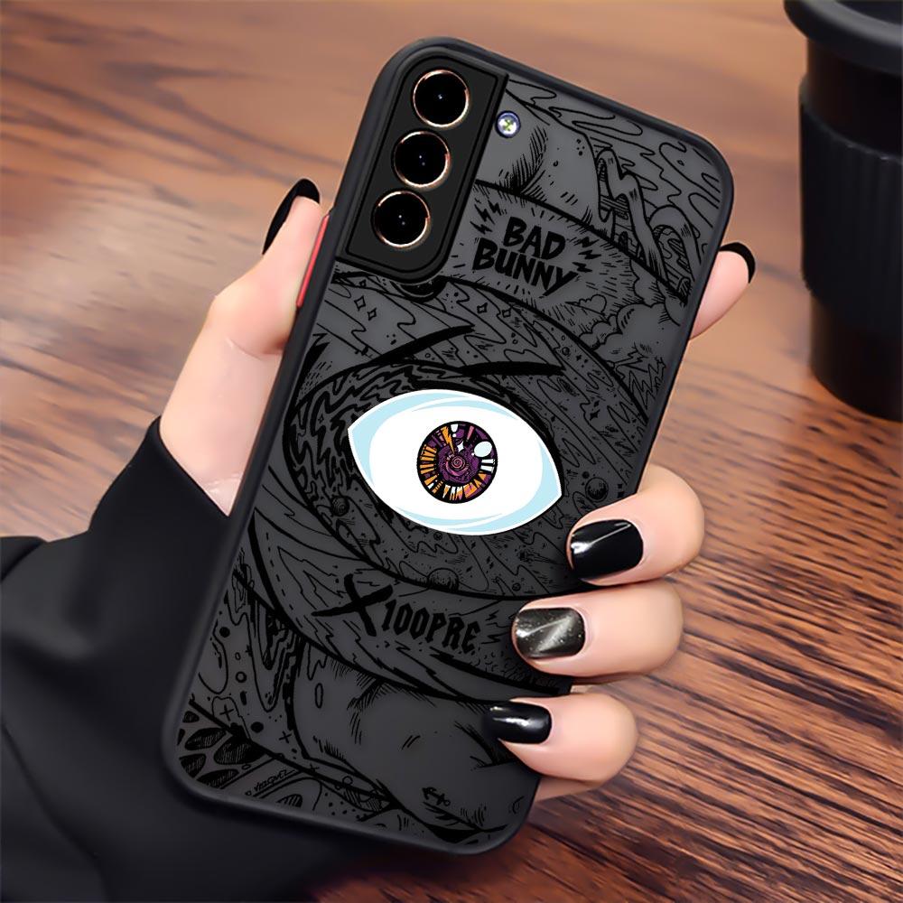 Bad Bunny S24 5G Case For Samsung S20 S21 FE S22 S23 S24 Ultra Cases Bunny Logo Funda Galaxy S23 Plus Matte Back Cover X 100pre