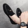 Men's Retro Tassel Loafers - Slip-On Leather Shoes for Spring & Autumn In Plus Sizes