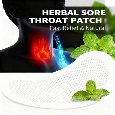 8 шт./уп. Лечебный пластырь от боли в горле Облегчает сухость, зуд в горле, хронический фарингит, кашель, травяной медицинский пластырь, уход за здоровьем тела