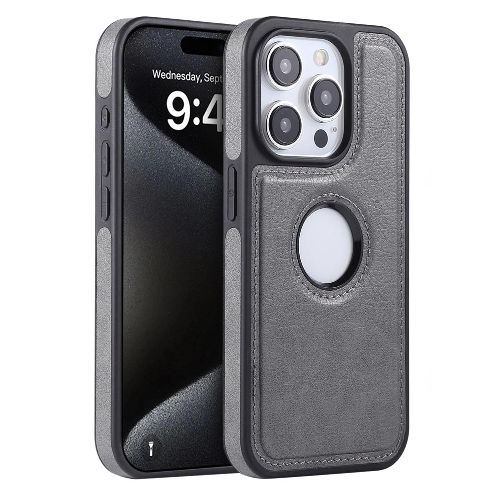 Роскошный Бизнес-чехол из ПУ-кожи и Коровьей кожи для iPhone 17 17Air 11 12 13 14 15 16 Pro Max Plus С отверстием для логотипа Ударопрочная Защитная крышка