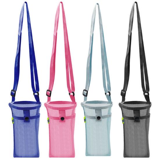 Легкая портативная сумка с двойным карманом и держателем для воды с ремешком