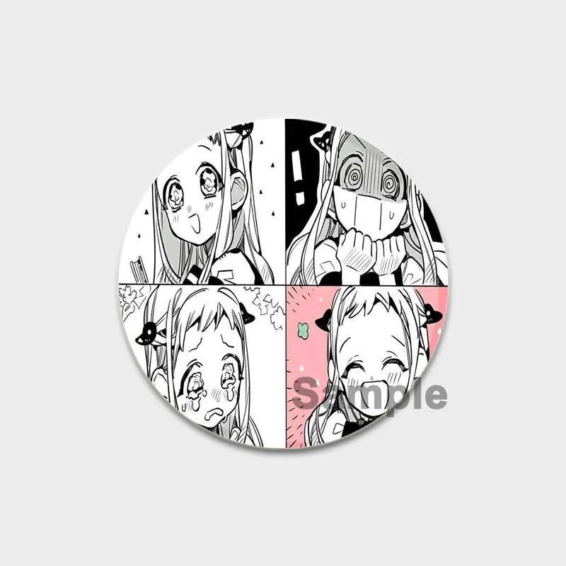 32/44/58 мм эмалевые булавки ручной работы, ювелирные аксессуары, аниме-брошь-булавка в виде унитаза Ханако-кун для одежды, украшения для рюкзака, значок для косплея