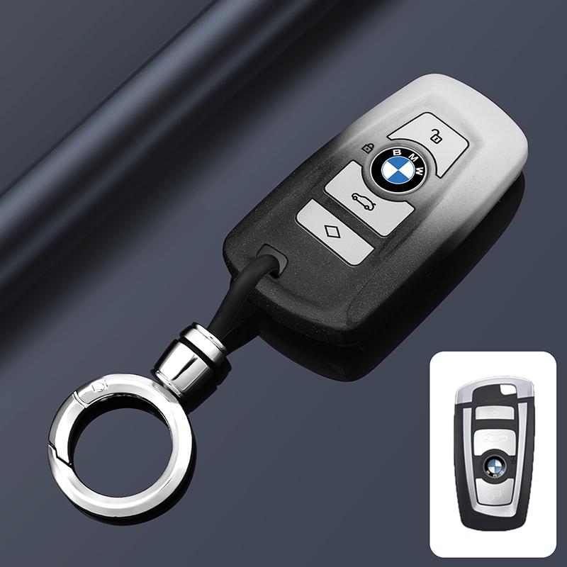 KWMBS1 Car Sticker Car Key Fob Ring Chain Cover Case For BMW 530i 540i 550e 750e 740i 760i X1 X2 X5 X6 X7 M5 iX1 iX2 iX XM i5 i7 2024 2