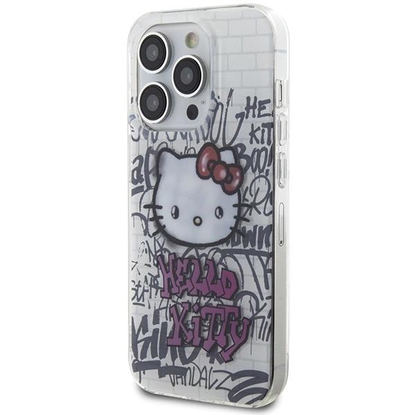 Etui Hello Kitty Iml Kitty On Bricks Graffiti Na Iphone 15 Pro Max - Białe