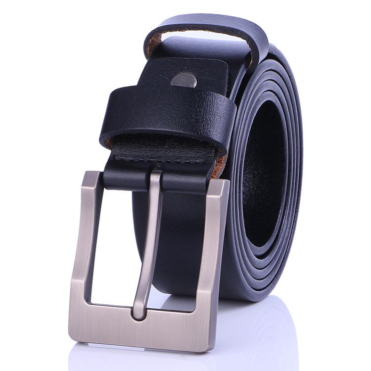 Belt Men'S Business Antique Jeans Youth Tide Cowhide Pin Buckle Belt Belt Leather Goods