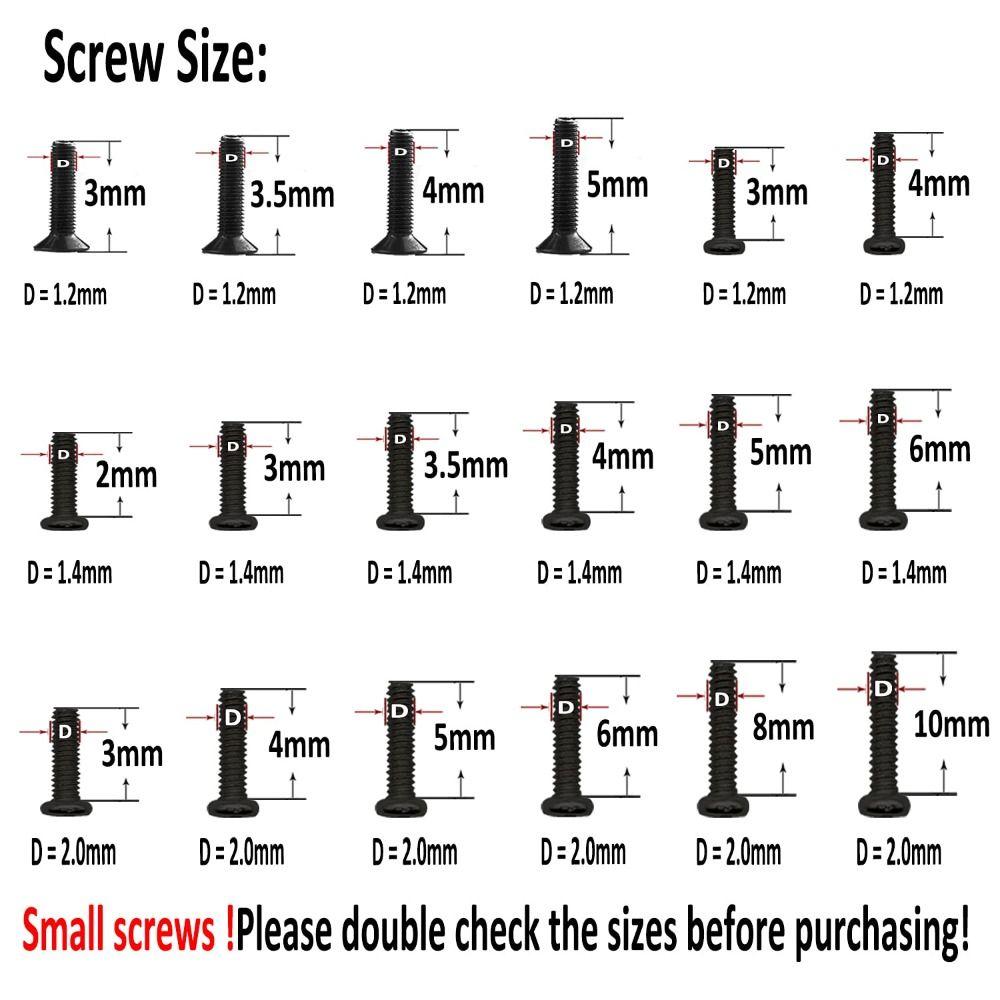 18 Kinds Mini Screws Assortment Kit Stainless Steel Micro Screws Set Small Screws  Clocks
