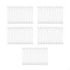 50x Clothes Hanger Hooks Cascading Hangers Retail Displays Clear Sturdy 18cm