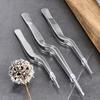 SHANGSHU Stainless Steel Food Tweezer Multi-function Kitchen Utensils Dessert Decoration Baking Tool BBQ Clip Sushi Cooking