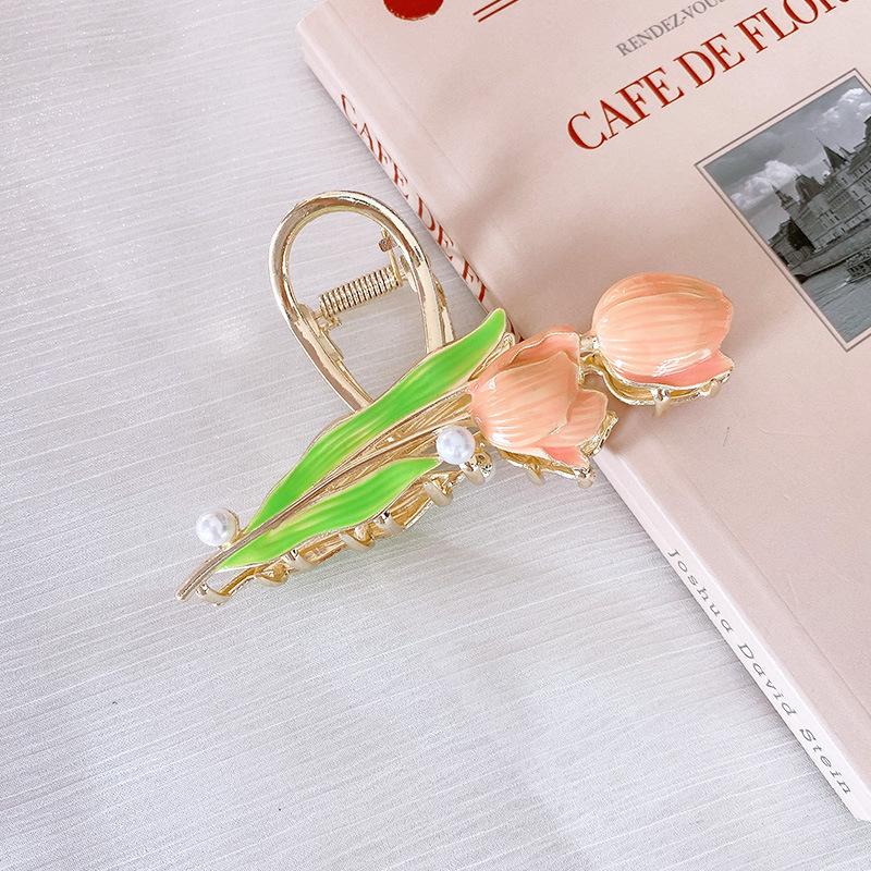 Новые женские металлические коготь для волос, элегантные заколки для волос с золотыми цветами, заколка-краб, повязка на голову, зажим для хвоста, головные уборы, аксессуары для волос, тиара