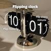 Digital  Down Clock Retro Minimalist Single Foot Mechanical Auto  Clock Desk Clock for Home