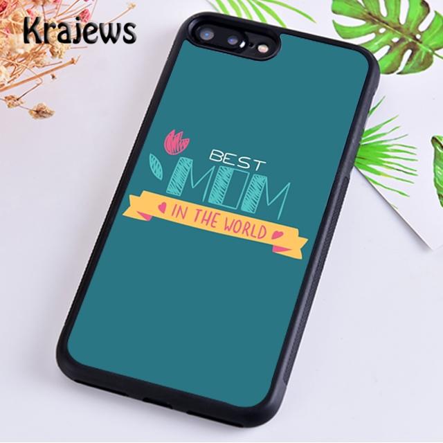 Krajews Best mom ever quotes Soft Phone Case Cover For iPhone 17 Air 16 15 14 plus 11 12 13 pro max Plus coque Fundas