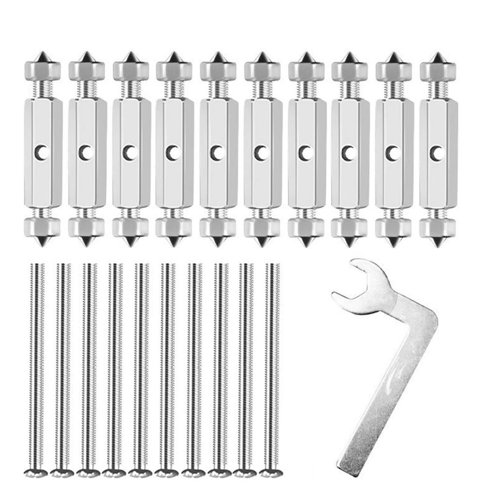 10 шт. Регулируемые кассетные винты Опорный стержень 86/118 Тип Кассетное ремонтное устройство Настенная электрическая коробка Винтовой инструмент Прочный