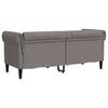 Chesterfield Sofa 2 Seater Taupe Fabric