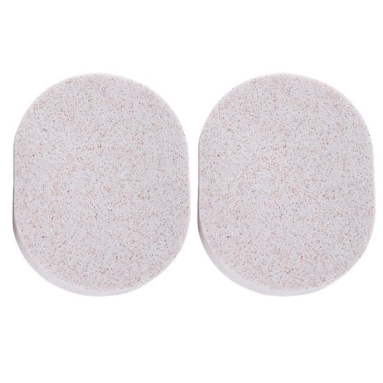 2Pcs Face Wash Sponge Portable Travel Reusable Lightweight Women Makeup Removal Facial Cleansing Gentle Exfoliating Pad Puff