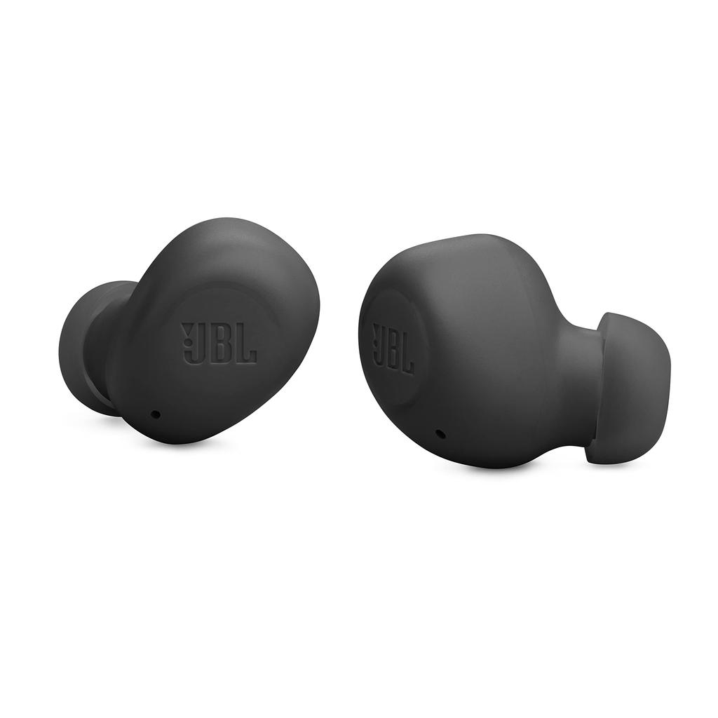 Беспроводные наушники-вкладыши JBL WAVE BUDS, Bluetooth, водонепроницаемые и пыленепроницаемые IP54, совместимые с приложением, USB Type-C, черные, JBLWBUDSBLK, маленькие