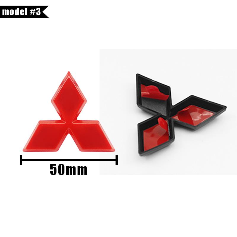 1PCS 46mm For Mitsubishi ASX Ralliart Lancer Cordia Pajero Outlander Eclipse L200 Car Steering Wheel Center Sticker Emblem Badge
