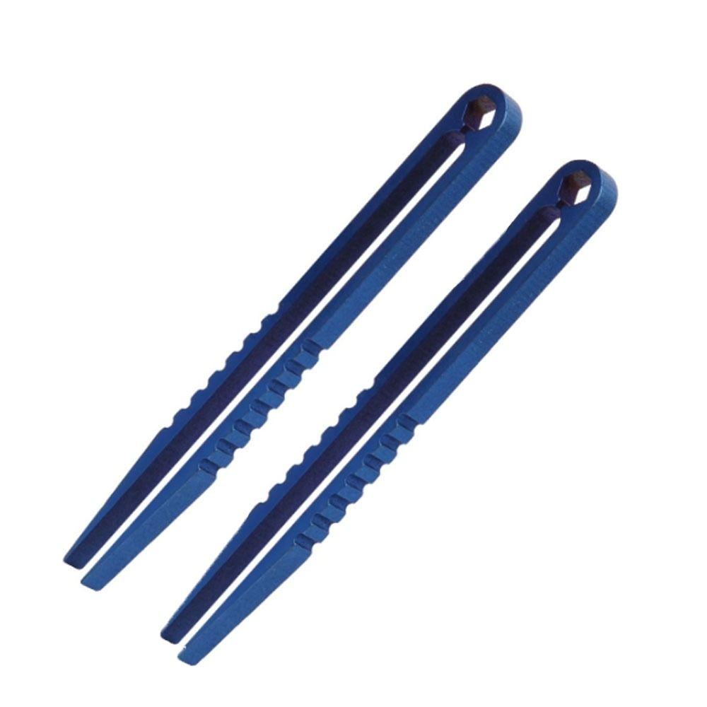 2 Pcs Portable Mini Tweezers Camping Travel Tool Survival Tweezers Durable EDC Tweezers Hiking