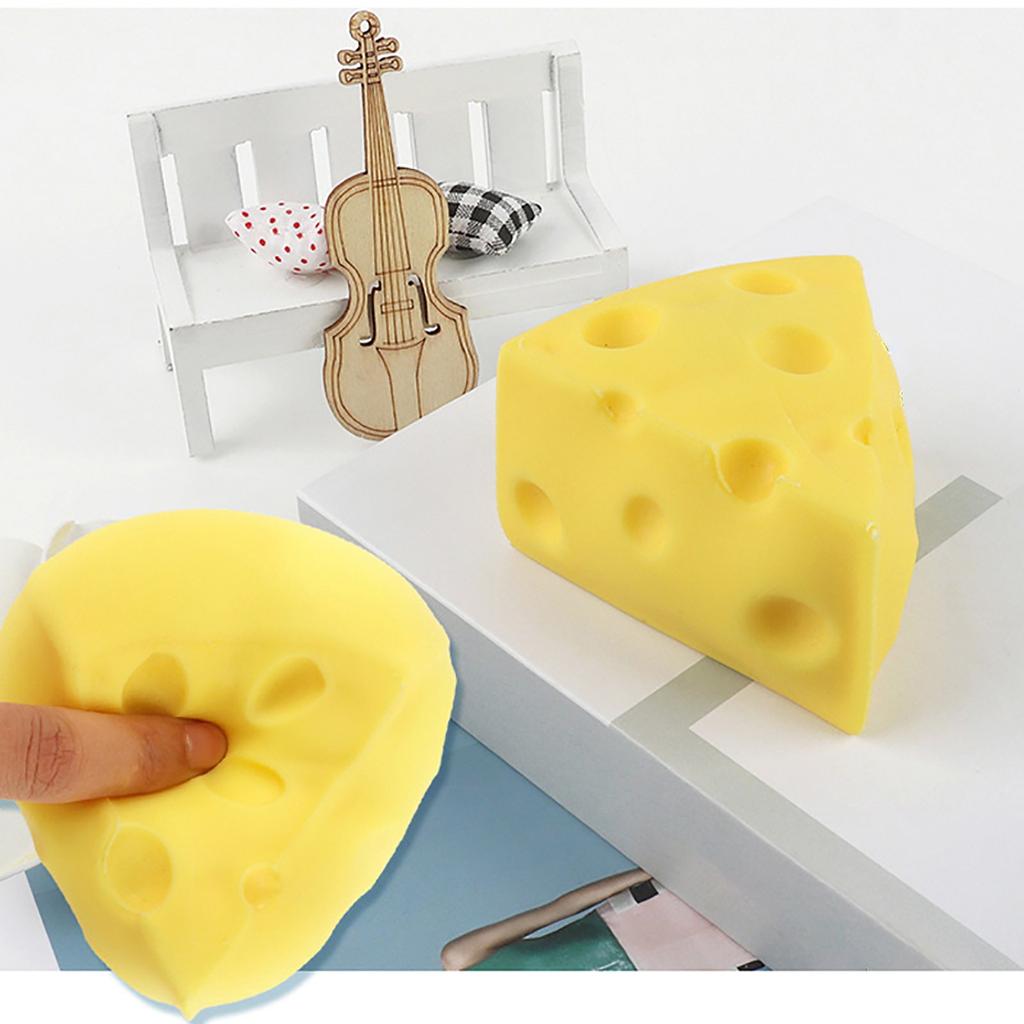 Cheese Slow Rising Stress Relief, Silicone - Toy,cheese Scented Sensory Toy