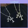 Элегантное длинное ожерелье с крестом для женщин, изготовленное из высококачественного сплава, с модным дизайном для лета 2024