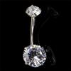 Surgical Steel Navel Rings Crystal Belly Button Ring Bar Piercing Jewelry Beauty