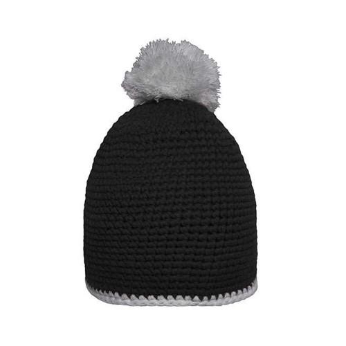 Myrtle Beach Contrast Striped Pom Pom Beanie