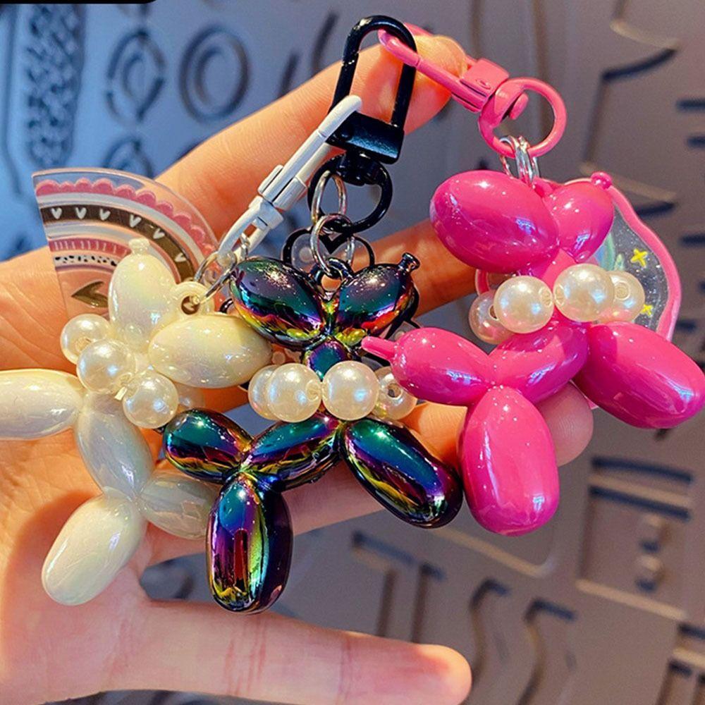 Акриловый желейный брелок в виде воздушного шара в виде собаки, милый кулон в виде тюльпана, брелок в виде щенка Kawaii, ювелирное изделие, подарок