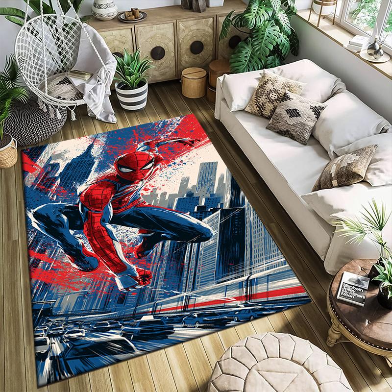 1PC Spider-Man Rug - home decoration Carpet For Living Room Bedroom Flooring Computer Chair Area Rug