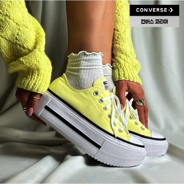 Converse Женские Легкие Платформенные Кеды из Холста Лимон A16283c
