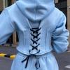 Женский спортивный костюм, комплект из двух предметов с флисовым капюшоном, свободные толстовки, штаны для бега, женский осенний повседневный женский спортивный костюм