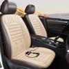 12V Heated Car Seat Cushion Winter Plush Warm Non-slip Breathable Universal Car Front Seat Heater Electric Heating Pads Set