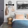 Metal Key Holder Wall Mount with Hooks, Personalized Farmhouse Entryway Organizer for Dog Leash, Rustic Home Decor Gift