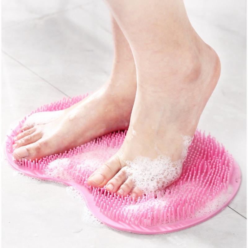 Силиконовый коврик для массажа спины, многофункциональный нескользящий коврик для массажа ног для купания, щетка для ванны для спины и всего тела