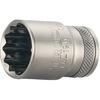 TRUSCO T4-19W 12-Point Socket, 12.7mm Drive, 19mm Width