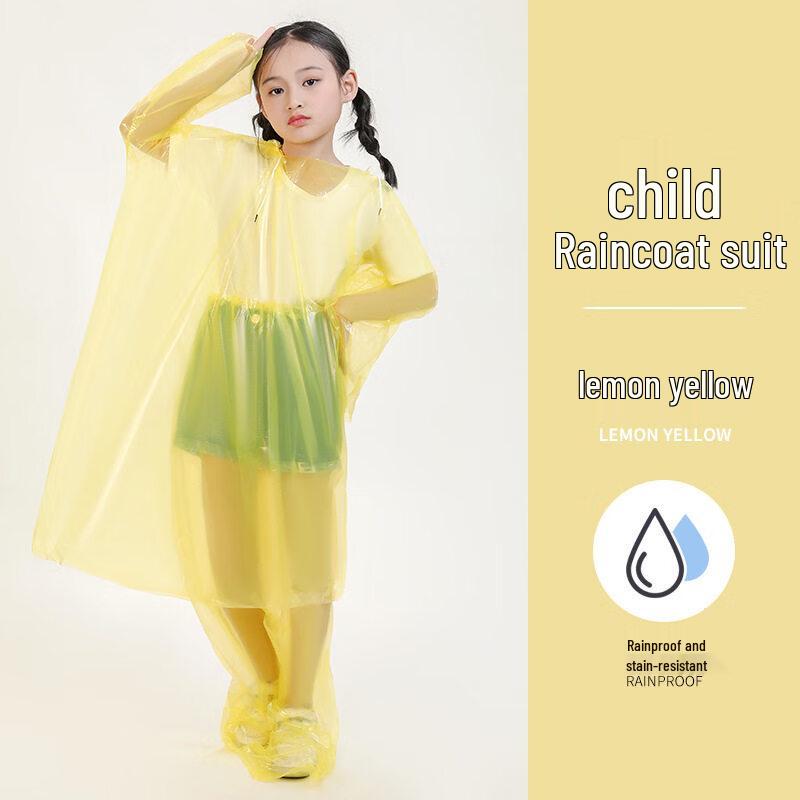 Kids' Disposable Rain Pants with Shoe Covers
