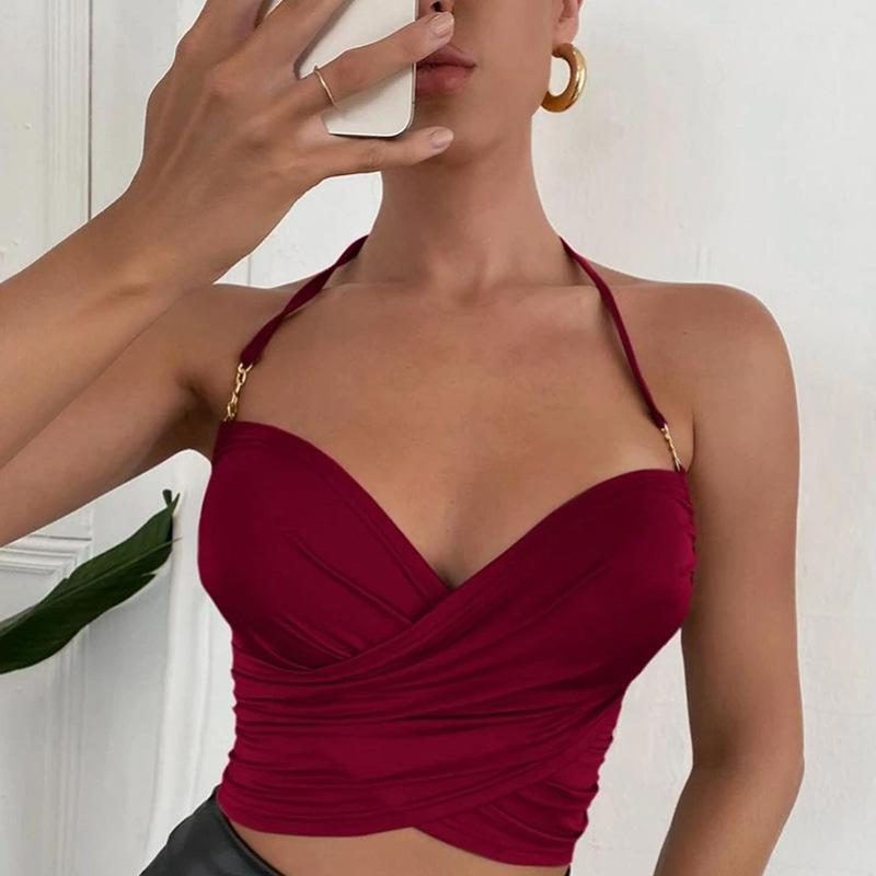 2022 пикантные женские короткие укороченные топы без рукавов, женский жилет, повседневная майка, женский топ без рукавов, женские красные футболки, женские