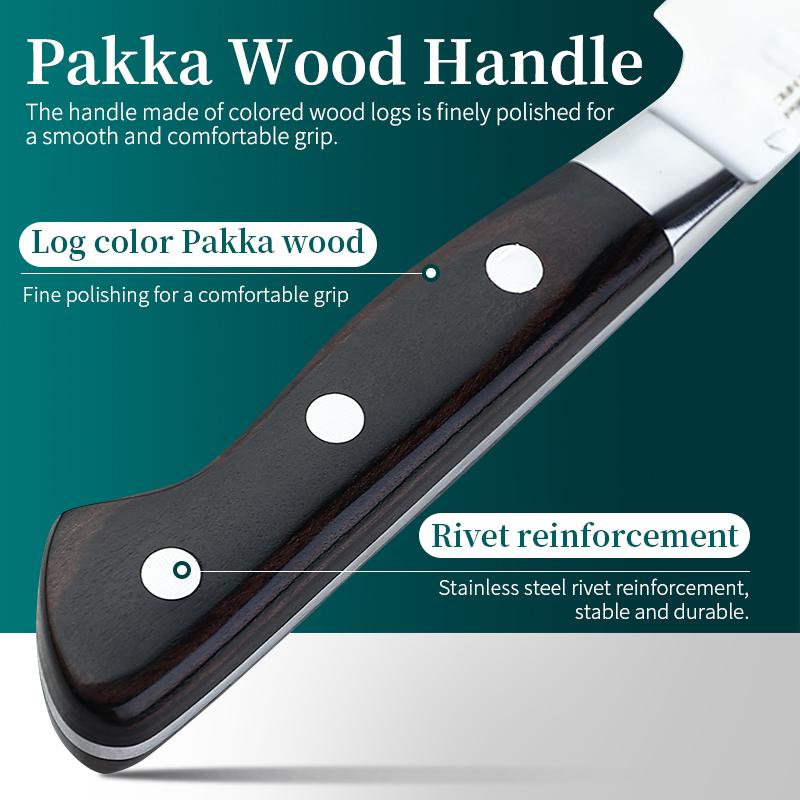 FINDKING Серия Raven Дамасская сталь Кромка 8-дюймовый нож шеф-повара Гюто Острый кухонный нож Японские разделочные ножи Рукоять из дерева пакка