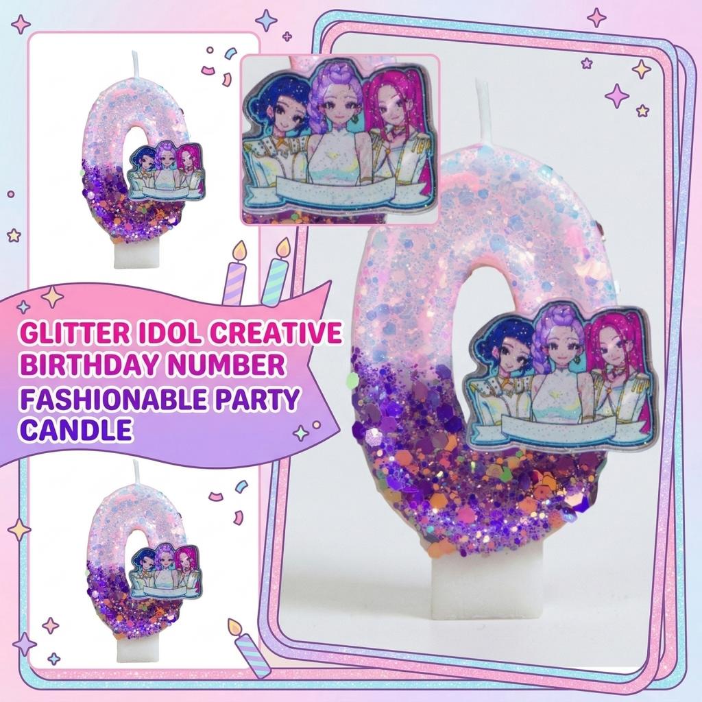Fashion Cartoon Creative Birthday Candles Party Digital Candles