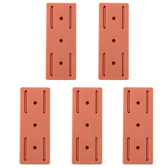5Pcs Power Strip Holder Self-Adhesive Punch-Free Surge Protector Socket Holder Cable Management Wall Mount Desktop Mobile Socket Fixer