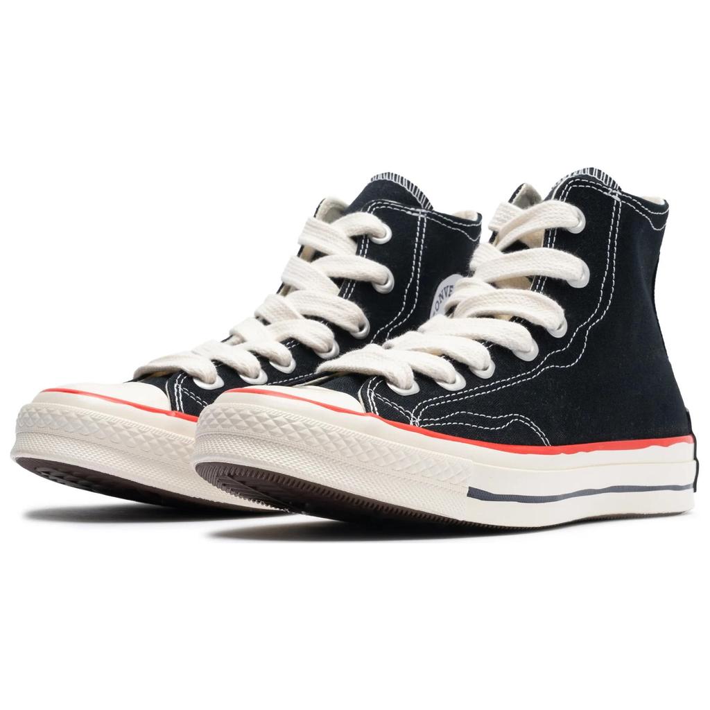 Converse Chuck 70 High Sketch - Black Unisex Sneakers White Red A09139C