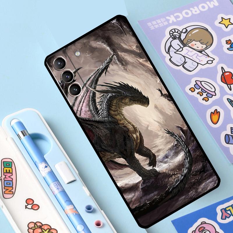 Dragon Cool Art Case For Samsung Galaxy S23 S22 Ultra S21 Plus S8 S9 S10 Note 10 20 Ultra S20 FE S21 FE Cover