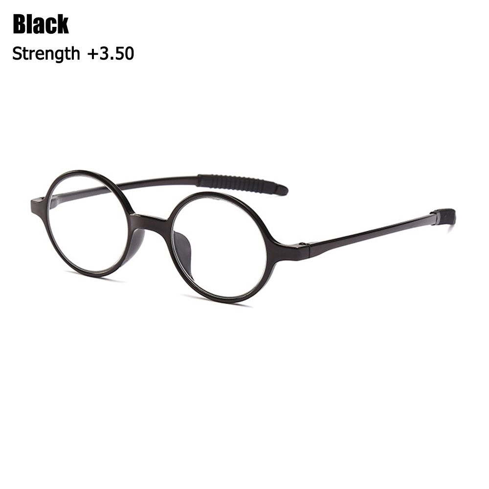Men Vision Care Round Frame Reading Glasses Presbyopic Eyeglasses Ultralight Far Sight Eyewear