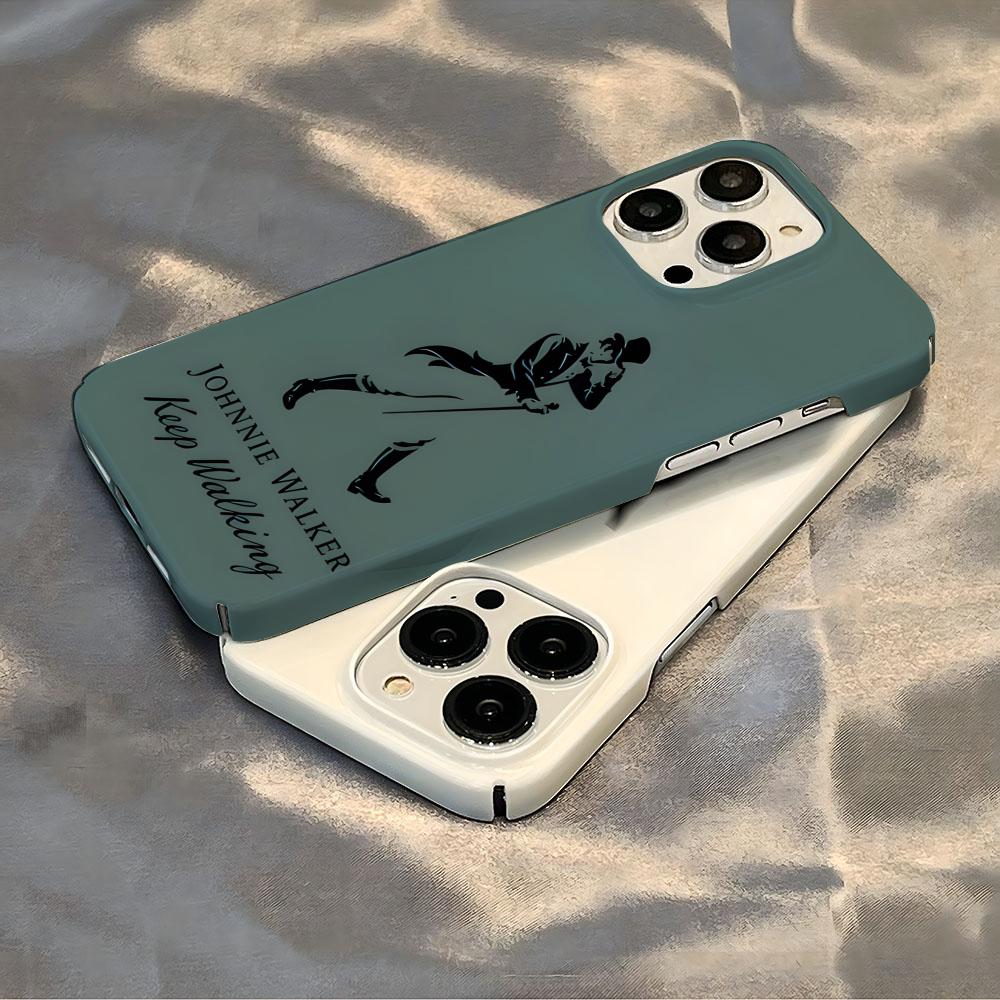 Чехол для телефона Johnnie Walker Логотип Роскошный Для IPhone 16 15 14 13 12 11 Plus Pro Max Mini Глянцевый HD Жесткий Пленочный Чехол-Крышка