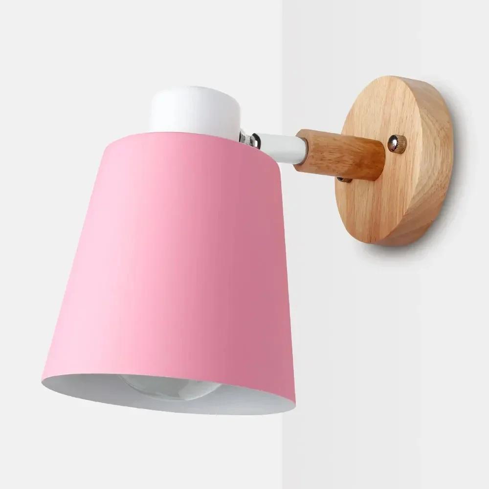 Настенный светильник Macaron Simple Iron Decor Настенные бра для спальни, прикроватной тумбочки, кабинета, прихожей, прохода, скандинавского дома, декоративные светильники для помещений