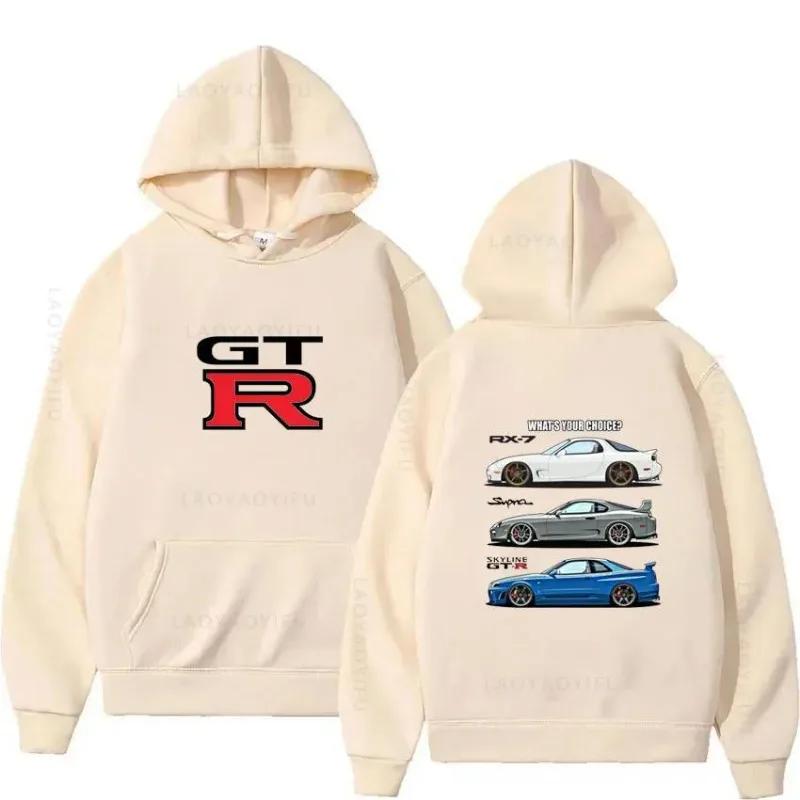 Initial D GTR Skyline R34 pullover, hoodie, street fashion hoodie, casual fitness jacket, street hip-hop clothing
