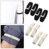 2 Pieces Fashion Mens Shirt Sleeve Holder Elasticated Armbands Women 8pcs Black White