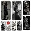 Чехол для телефона Japan The samurai Ninja для iPhone 5 5s 2020se 6 6s 7 8 plus x 10 XR XS 11 12 13 mini pro MAX черная задняя крышка из ТПУ